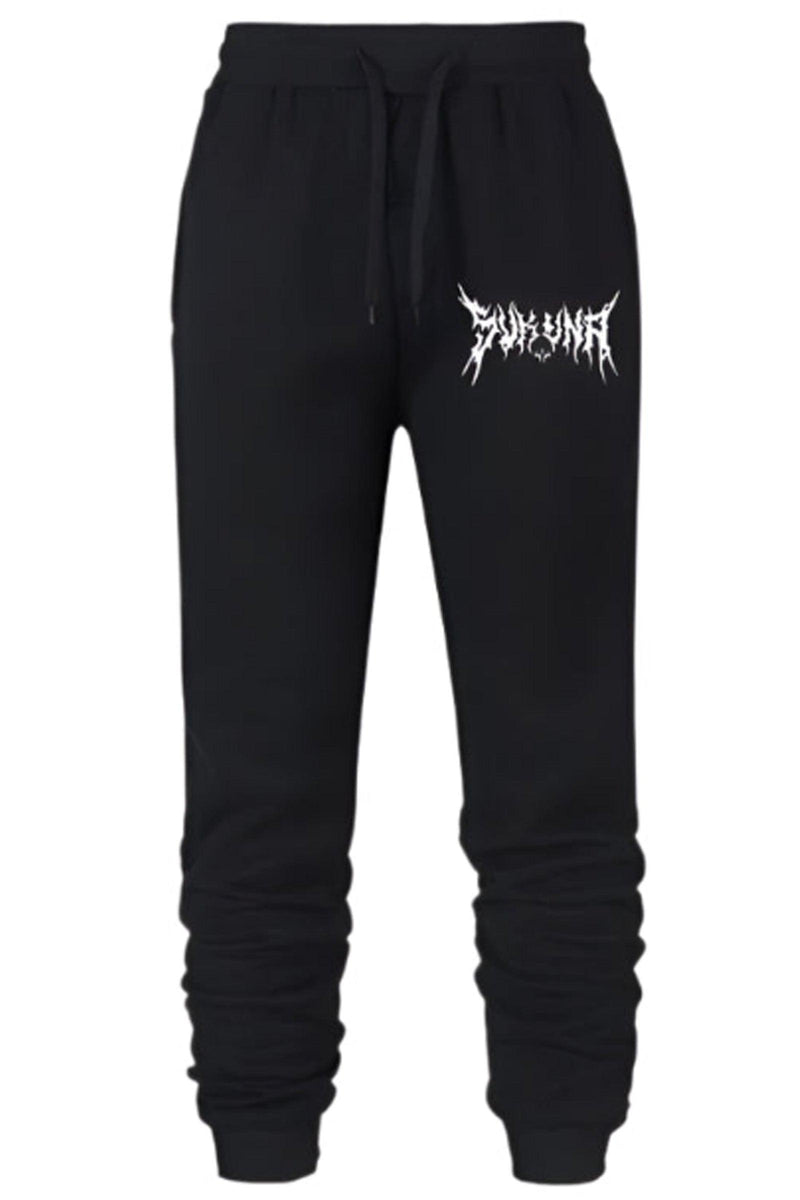 Women's Black gym joggers with Berserk logo, adjustable drawcord waist, side pockets, lightweight moisture-wicking fabric.